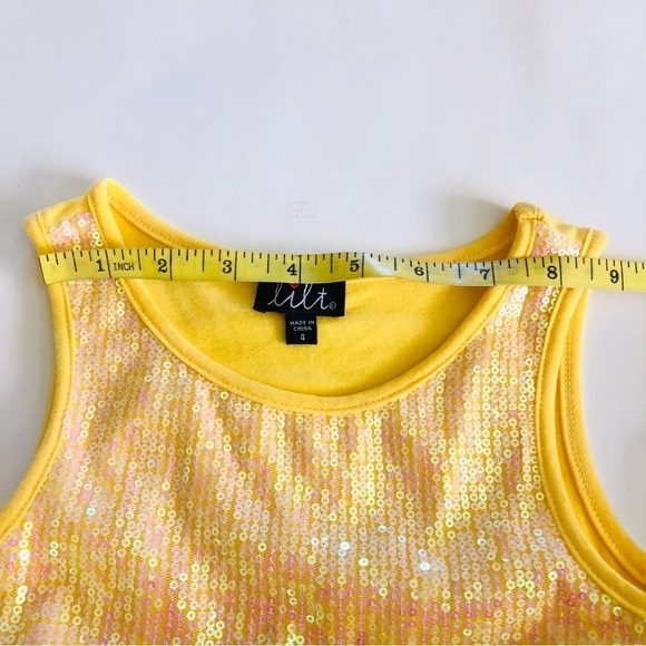 Lilt Girls Sparkle Sequins Sleeveless Fit & Flare Tulle Dress  Size 4 - Picture 7 of 11